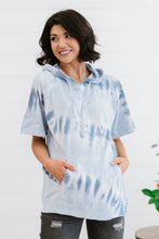 Load image into Gallery viewer, Sew In Love Watching Clouds Full Size Run Tie-Dye Short-Sleeved Hoodie