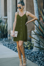 Load image into Gallery viewer, Buttoned Spaghetti Strap Dress