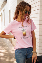 Load image into Gallery viewer, Never Too Cold for Iced Coffee Tee