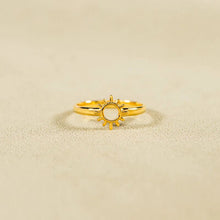 Load image into Gallery viewer, Sun Shape 18K Gold-Plated Ring