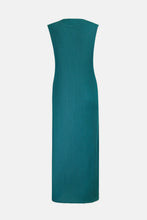 Load image into Gallery viewer, Pleated Round Neck Sleeveless Midi Dress