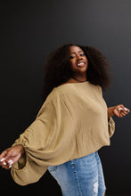 Load image into Gallery viewer, ODDI Blow Me Away Full Size Run Balloon Sleeve Blouse