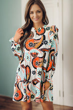 Load image into Gallery viewer, Ruffled Printed Flounce Sleeve Mini Dress