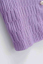 Load image into Gallery viewer, Button Down Long Sleeve Cropped Cardigan