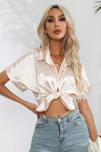 Load image into Gallery viewer, Collared Neck Short Sleeve Shirt