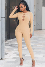 Load image into Gallery viewer, Cutout Round Neck Jumpsuit