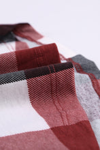 Load image into Gallery viewer, Plaid V-Neck Long Sleeve Top