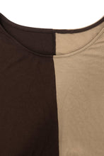 Load image into Gallery viewer, Plus Size Two-Tone Tie Front Top and Pants Set with Pockets