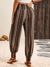 Load image into Gallery viewer, Tied Printed High Waist Pants