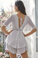 Load image into Gallery viewer, Lace Detail Tie-Back Romper
