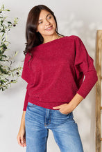 Load image into Gallery viewer, BOMBOM Drop Shoulder Long Sleeve Blouse