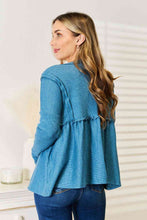 Load image into Gallery viewer, Jade By Jane Full Size Frill Trim Babydoll Blouse