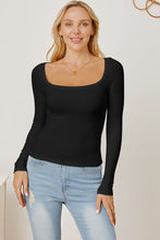 Load image into Gallery viewer, Square Neck Long Sleeve T-Shirt