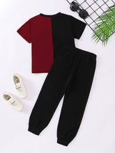 Load image into Gallery viewer, NICE Contrast Tee and Pants Set