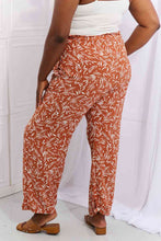 Load image into Gallery viewer, Heimish Right Angle Full Size Geometric Printed Pants in Red Orange