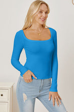 Load image into Gallery viewer, Square Neck Long Sleeve T-Shirt