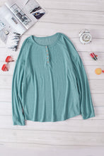 Load image into Gallery viewer, Button Up Drop Shoulder Top