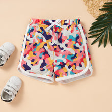 Load image into Gallery viewer, Kids HELLO GIRL Printed Raglan Sleeve Tee and Shorts Set