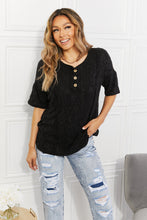 Load image into Gallery viewer, BOMBOM At The Fair Animal Textured Top in Black