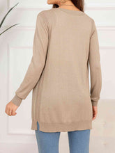 Load image into Gallery viewer, Button Down Slit Longline Cardigan