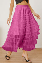 Load image into Gallery viewer, Ruched High Waist Tiered Skirt