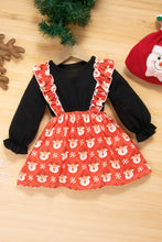 Load image into Gallery viewer, Girls Floral Two-Tone Dress