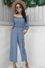 Load image into Gallery viewer, Ditsy Floral Off-Shoulder Wide Leg Jumpsuit