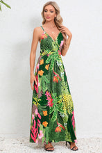 Load image into Gallery viewer, Printed Surplice Maxi Cami Dress