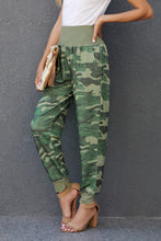Load image into Gallery viewer, Camouflage Pocket Casual Pants with Side Slits