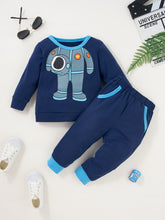 Load image into Gallery viewer, Boys Robot Graphic Top and Pants Set
