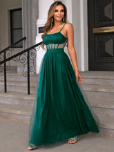 Load image into Gallery viewer, Mesh Spaghetti Strap Maxi Dress