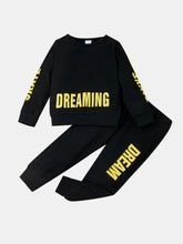 Load image into Gallery viewer, Girl DREAMING Top and Pants Set