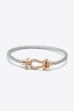 Load image into Gallery viewer, Men Rhinestone Cable Bracelet