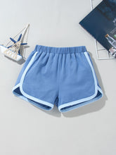 Load image into Gallery viewer, Kids Round Neck Tank and Striped Shorts Set