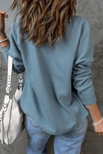 Load image into Gallery viewer, Waffle-Knit Shacket with Pockets