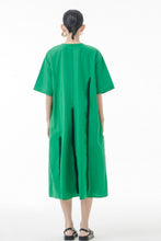 Load image into Gallery viewer, Seam Detail Frill Trim Zip-Back Midi Dress