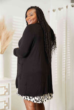 Load image into Gallery viewer, Celeste Full Size Open Front Longline Cardigan with Pockets