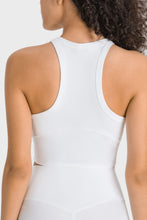 Load image into Gallery viewer, Racerback Cropped Sports Tank
