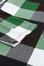 Load image into Gallery viewer, Plaid V-Neck Long Sleeve Top