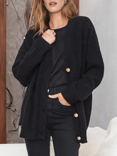 Load image into Gallery viewer, Full Size V-Neck Rib-Knit Cardigan