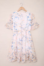 Load image into Gallery viewer, Floral Ruffled Hem Mini Dress