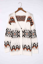 Load image into Gallery viewer, Geometric V-Neck Button Down Cardigan