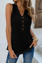 Load image into Gallery viewer, Buttoned V-Neck Tank