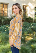 Load image into Gallery viewer, Celeste Design Full Size Leopard Star Striped Long Sleeve Top