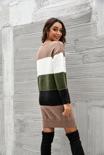 Load image into Gallery viewer, Striped Sweater Dress