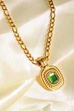 Load image into Gallery viewer, 18K Gold Plated Inlaid Rhinestone Pendant Necklace