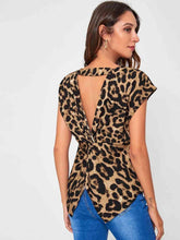 Load image into Gallery viewer, Twisted Open Back Blouse