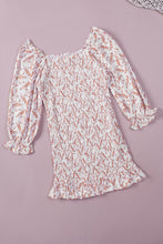 Load image into Gallery viewer, Floral Ruffle Hem Sheath Dress