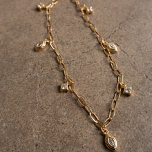 Load image into Gallery viewer, 18K Gold-Plated Copper Inlaid Zircon Necklace