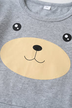 Load image into Gallery viewer, Girls Bear Face T-Shirt and Pants Set